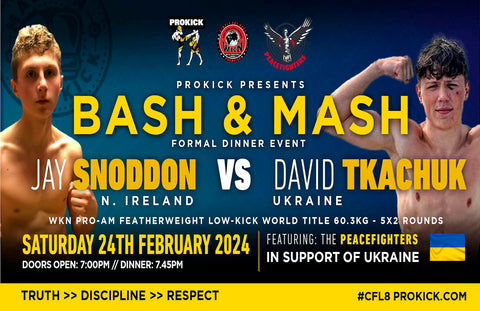 Get ready for the grand return of the legendary 'Bash 'n' Mash' event by ProKick! Mark your calendars for the unforgettable evening on Saturday, February 24th, 2024, at the prestigious Stormont Hotel, Belfast.